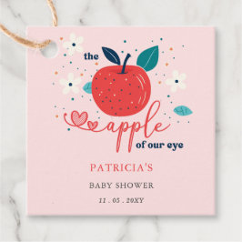 Apple van ons Eye Herfst Girl Baby shower Bedankjes Labels