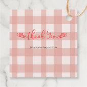 Apple van ons Eye Herfst Girl Baby shower Bedankjes Labels (Achterkant)