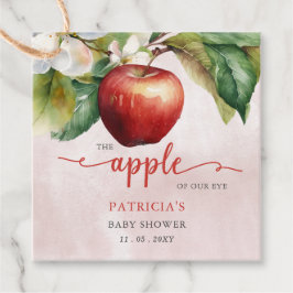 Apple van ons Eye Herfst Girl Baby shower Bedankjes Labels
