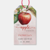 Apple van ons Eye Herfst Girl Baby shower Cadeaulabel (Voorkant)