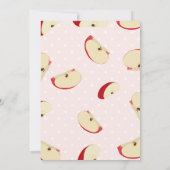 Apple van ons Eye Herfst Girl Baby shower Kaart (Achterkant)