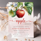 Apple van ons Eye Herfst Girl Baby shower Kaart