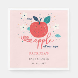 Apple van ons Eye Herfst Girl Baby shower Servet