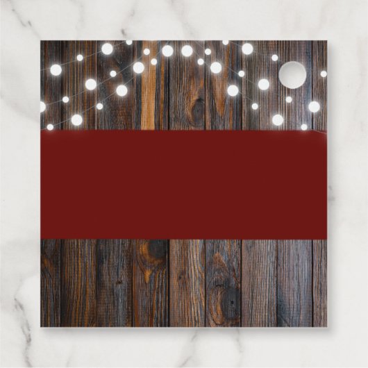 Apple van ons Eye Rustic Herfst Baby shower Bedankjes Labels (Achterkant)