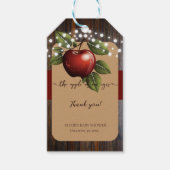 Apple van ons Eye Rustic Herfst Baby shower Cadeaulabel (Voorkant)