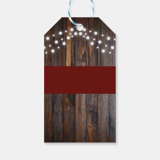 Apple van ons Eye Rustic Herfst Baby shower Cadeaulabel (Achterkant)