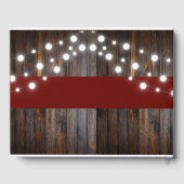 Apple van ons Eye Rustic Herfst Baby shower Gastenboek (Achterkant)