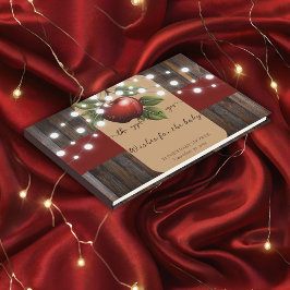 Apple van ons Eye Rustic Herfst Baby shower Gastenboek