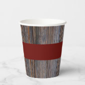 Apple van ons Eye Rustic Herfst Baby shower Papieren Bekers (Achterkant)