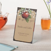 Apple van ons Eye Rustic Herfst Baby shower Reclamebord Met Voetstuk (Insitu)