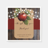 Apple van ons Eye Rustic Herfst Baby shower Servet (Voorkant)