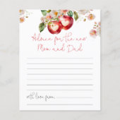 Apple van Ons Oog Advies Moeder Vader Baby Shower  (Voorkant)