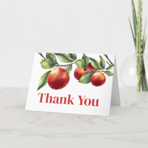 Apple van ons oog Baby shower Bedankkaart