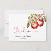 Apple van ons oog Baby shower dank u Kaart (Voorkant)