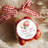 Apple van ons oog Baby shower Dank u Sticker