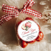 Apple van ons oog Baby shower Dank u Sticker