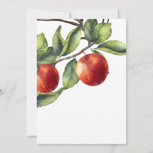 Apple van ons oog Baby shower Kaart (Achterkant)