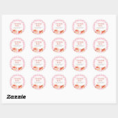 Apple van ons oog Baby shower Ronde Sticker (Vel)