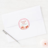 Apple van ons oog Baby shower Ronde Sticker (Envelop)