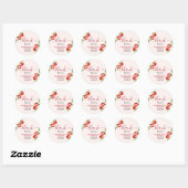Apple van ons oog Baby shower Ronde Sticker (Vel)