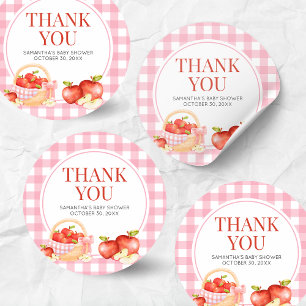 Apple van ons oog Baby shower Ronde Sticker