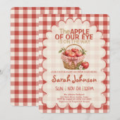 Apple van Ons Oog Baby Shower Uitnodiging (Voorkant / Achterkant)
