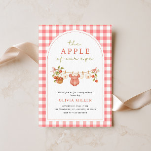 Apple van Ons Oog Baby Shower Uitnodiging Meisje