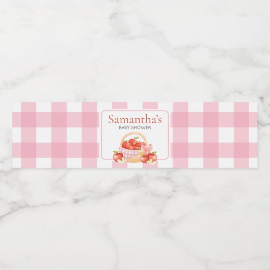 Apple van ons oog Baby shower Waterfles Etiket (Enkel label)