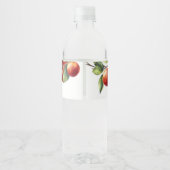 Apple van ons oog Baby shower Waterfles Etiket (Achterkant)