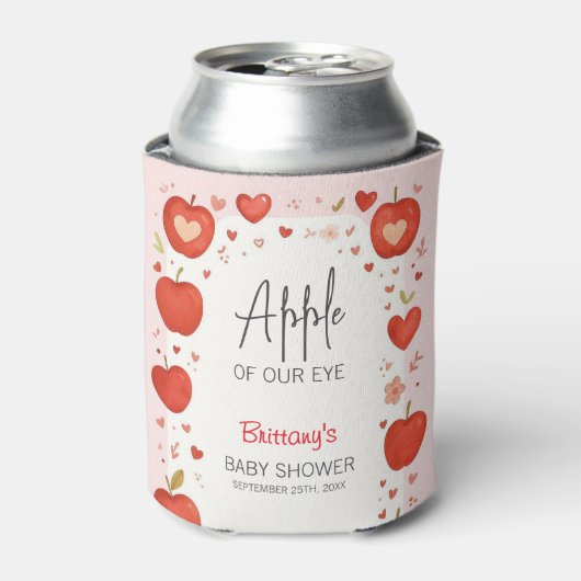 Apple van Ons Oog Herfst Baby shower Blikjeskoeler (Blikje Voorkant)