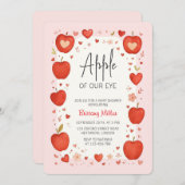 Apple van Ons Oog Herfst Baby shower Kaart (Voorkant / Achterkant)