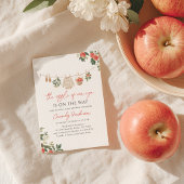Apple van Ons Oog Herfst Baby shower Kaart