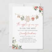 Apple van Ons Oog Herfst Baby shower Kaart (Voorkant)