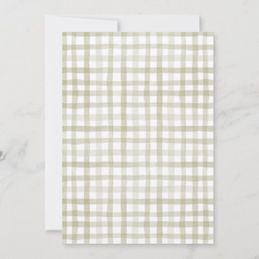 Apple van Ons Oog Herfst Baby shower Kaart (Achterkant)