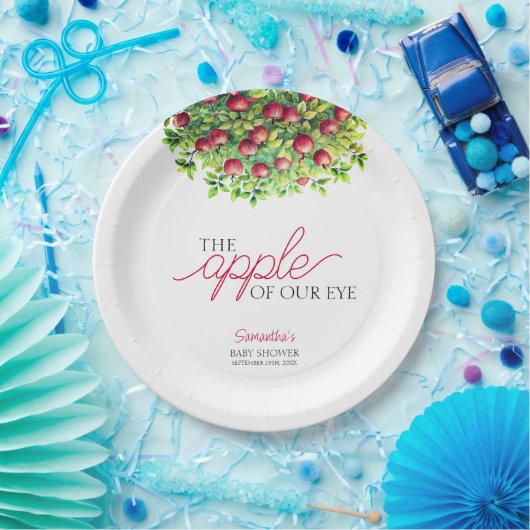 Apple van Ons Oog Herfst Baby shower Papieren Bordje (Feest)