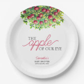 Apple van Ons Oog Herfst Baby shower Papieren Bordje (Voorkant)