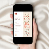 Apple van Ons Oog Rode Appel Baby Shower Uitnodigi Kaart
