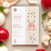 Apple van Ons Oog Rode Appel Baby Shower Uitnodigi Kaart