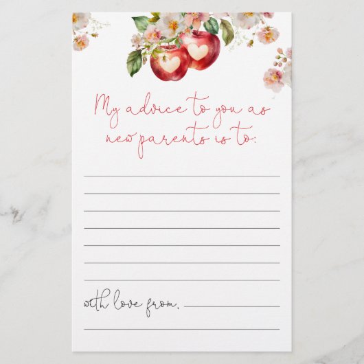 Apple van ons oogadvies voor de Kaart van ouders (Voorkant)