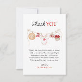 Apple van ons oogboomgaard oogst Baby shower Bedankkaart (Voorkant)