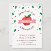 Apple van onze eerste verjaardag kaart (Voorkant)