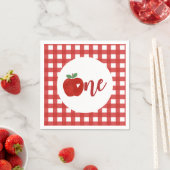 Apple van onze eerste verjaardag Napkins Servet (Insitu)