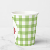 Apple van onze eerste verjaardag papieren bekers (Links)