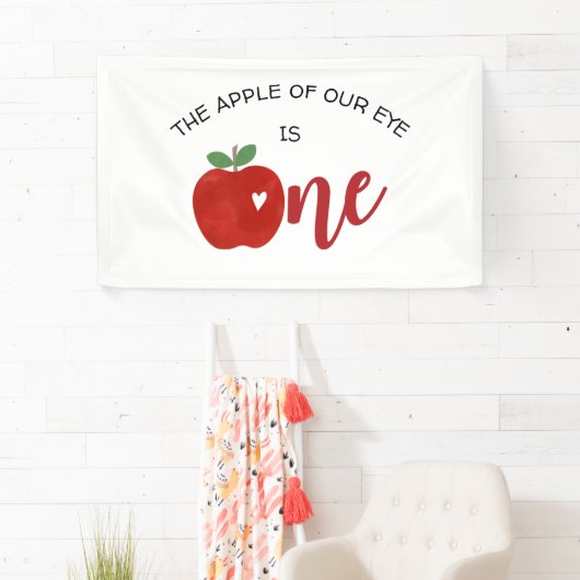 Apple van onze eerste verjaardag spandoek (Insitu)