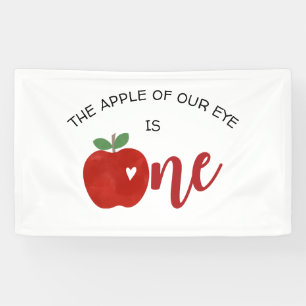 Apple van onze eerste verjaardag spandoek