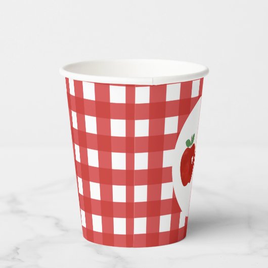 Apple van onze eerste verjaardagskaartjes papieren bekers (Rechts)