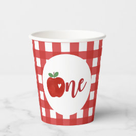 Apple van onze eerste verjaardagskaartjes papieren bekers