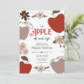 Apple van onze Eye Apple Theme Baby shower Kaart (Staand voorkant)