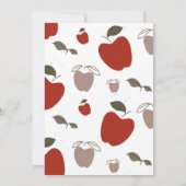 Apple van onze Eye Apple Theme Baby shower Kaart (Achterkant)