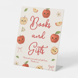 Apple van onze Eye Baby shower boeken en geschenke Reclamebord Met Voetstuk